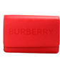 Burberry Hampshire Small Red Embossed Logo Smooth Leather Crossbody Bag