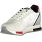 Blauer White Contrasting Lace-Up Sports Sneakers