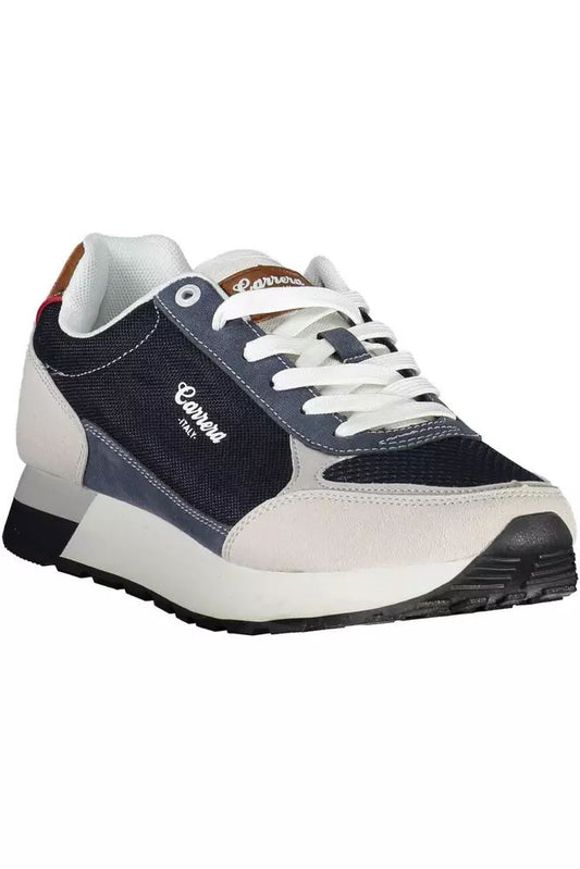 Carrera Dynamic Blue Lace-Up Sports Sneakers