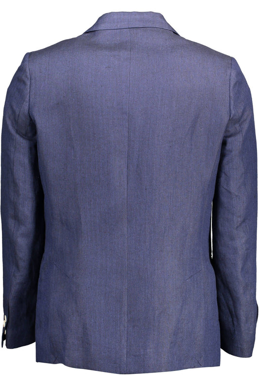 Gant Elegant Linen Blue Jacket for Men
