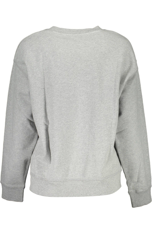 Levi's Chic Gray Cotton Round Neck Sweatshirt