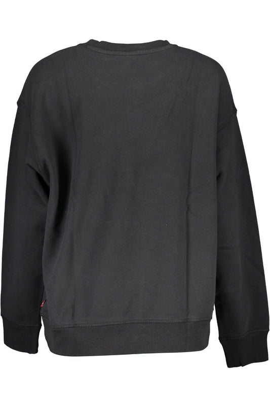 Levi's Chic Black Cotton Logo Sweatshirt