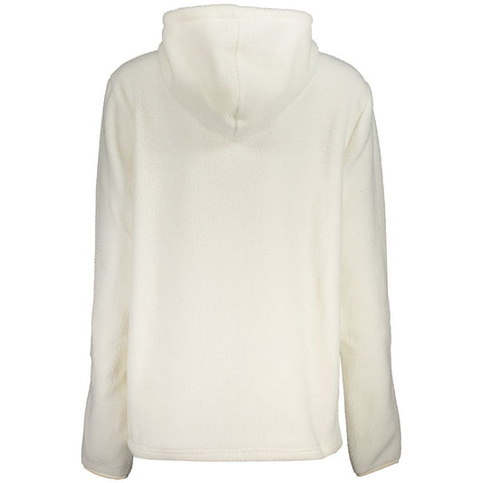Norway 1963 Chic White Half-Zip Hooded Sweatshirt
