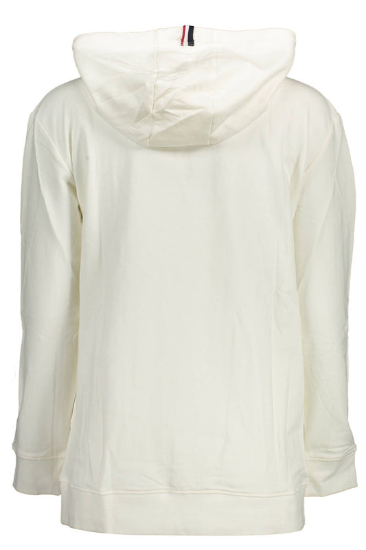 U.S. POLO ASSN. Chic White Hooded Sweatshirt with Embroidery