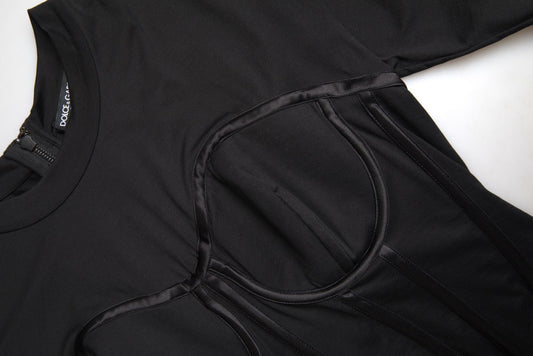 Dolce & Gabbana Timeless Black Silk Blend Corset Top
