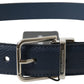 Dolce & Gabbana Aquamarine Blue Leather Belt