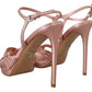 Prada Elegant Pink Stiletto Heel Sandals