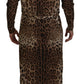 Dolce & Gabbana Elegant Leopard Wool Cardigan Sweater
