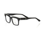 Frankie Morello Black Geometric Wayfarer Eyeglasses
