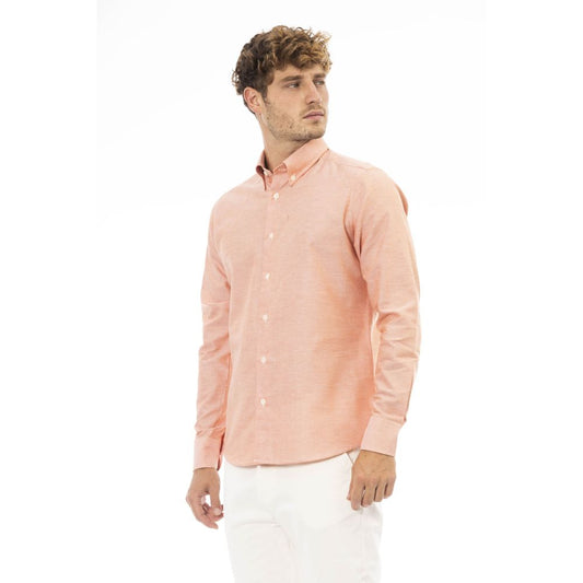 Baldinini Trend Elegant Orange Cotton Blend Shirt