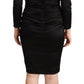 Roberto Cavalli Elegant Black Sweetheart Sheath Dress