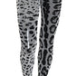 Dolce & Gabbana Elegant Leopard Print Nylon Stockings