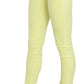 PINKO Chic Yellow Low Waist Skinny Casual Trousers