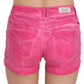 PLEIN SUD Chic Pink Mid Waist Mini Shorts