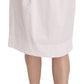 L'Autre Chose Elegant White Pencil Skirt