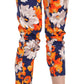 LANACAPRINA Floral Print Skinny Mid-Waist Pants