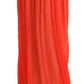 Jucca Elegant Orange Pleated Maxi Skirt