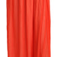 Jucca Elegant Orange Pleated Maxi Skirt