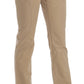 Just Cavalli Beige Mid Waist Straight Leg Pants