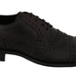 Dolce & Gabbana Elegant Mens Leather Derby Dress Shoes