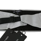 Dolce & Gabbana Elegant Silk Gray Cummerbund