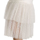 Dolce & Gabbana Elegant White Lace High-Waist Skirt