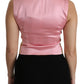 Dolce & Gabbana Elegant Silk Blend V-Neck Vest Top