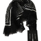 Dolce & Gabbana Elegant Black Silk Blend Polka Dotted Men's Scarf