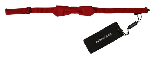 Dolce & Gabbana Elegant Red Silk Bow Tie