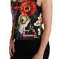 Dolce & Gabbana Multicolor Brocade Floral Sleeveless Vest