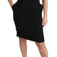 Dolce & Gabbana Elegant Knee-Length Sheath Dress in Black