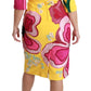 Dolce & Gabbana Sunshine Bloom Sheath Knee-Length Dress