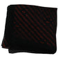 Costume National Elegant Silk Scarf Bandana Hat in Black Orange