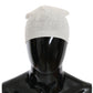 Costume National Elegant White Wool Blend Beanie Hat