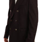 Dolce & Gabbana Elegant Bordeaux Taormina Cashmere Blazer