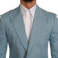 Dolce & Gabbana Elegant Blue Fantasy Pattern Blazer