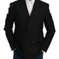 Dolce & Gabbana Elegant Black Slim Fit Formal Blazer