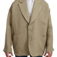 Dolce & Gabbana Chic Beige Jute Single-Breasted Blazer