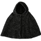 Dolce & Gabbana Elegant Gray Wool Hooded Scarf by Iconic Italian Label