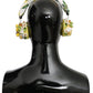 Dolce & Gabbana Glamorous Gold-Embellished Leather Headphones