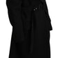 Dolce & Gabbana Elegant Black Wool Trenchcoat