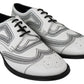 Dolce & Gabbana Elegant White Leather Derby Shoes