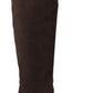 Dolce & Gabbana Studded Suede Knee High Boots in Brown