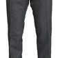 Dolce & Gabbana Elegant Gray Slim Fit Dress Trousers