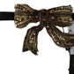 Dolce & Gabbana Elegant Silk Gold Bowtie - Dazzle in Style