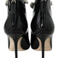 Jimmy Choo Elegant Black Patent Heeled Boots