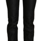 Ermanno Scervino Chic Black Mid Waist Skinny Jeans