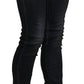 Acht Chic Low Waist Skinny Black Jeans