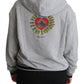 Dolce & Gabbana Exclusive Hooded Gray Cotton Sweater