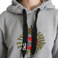 Dolce & Gabbana Exclusive Hooded Gray Cotton Sweater